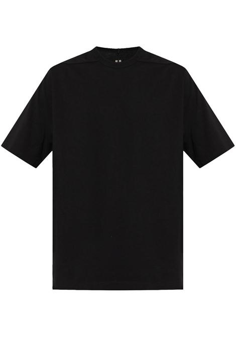 T-shirt a maniche corte in nero Rick owens - uomo